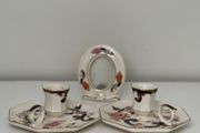 Masons Ironstone Blue Mandalay Candle Holders (Pair) and Matching Photo Frame