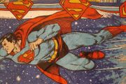 vintage Superman DC bed cover