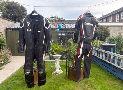 Motorcycle leather suits x2