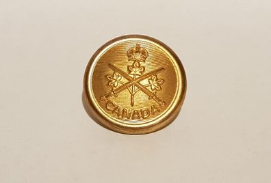 Brass Uniform Button Royal Canadian Army