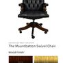 Vintage Chesterfield Mountbatton leather office chair Image 5