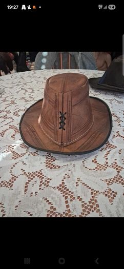 leather fedora hat