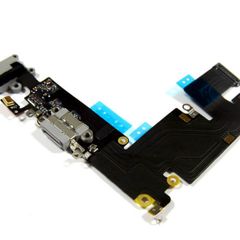 New Replacement Charging Dock Port Connector Flex Cable and Mic for iPhone 6 Plus Grey