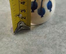 Vintage Cream & Navy J-H Pottery Milk/Cream Jug - 5 1/2 cm high