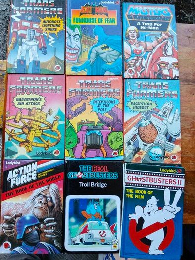 action figure, graphic novel, toys,books, VHS massive collection