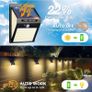4 Pack 140LED Solar Security Lights Outdoor, Solar Motion Sensor Lights Image 2