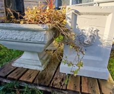 Garden cement flower pots