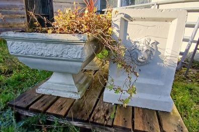 Garden cement flower pots