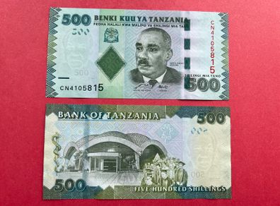 Tanzania  500 Shillings. 2010  Pick 40a. ( Uncirculated )