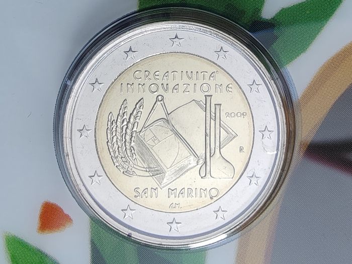 San Marino 2 Euro Brilliant Uncirculated Coin 2009 - Creativity and Innovation - 2 Euro Commemorative Coin