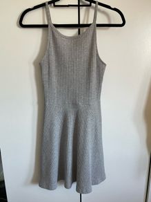 grey skater dress
