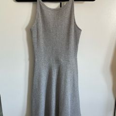 grey skater dress