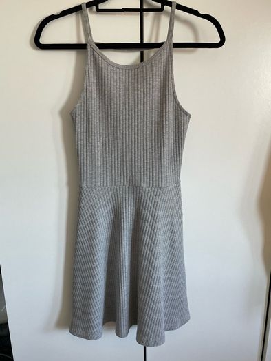 grey skater dress