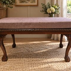 Beautiful Carved Wooden Bench