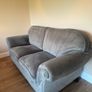 grey velvet sofa Image 3