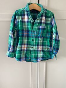 Next flannel check long sleeve shirt 3-4 years