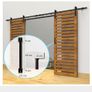 2 set of 6.6FT Sliding Rail Barn Door Hardware Kit, 200cm Image 4