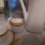 German White & Gold China Coffee Set Image 4