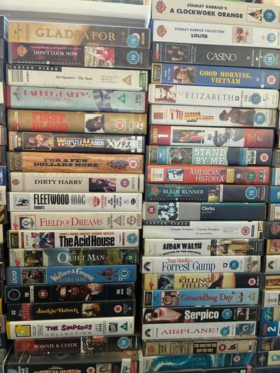 Entire VHS collection (200+ classic titles) plus working VHS player