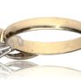 9k gold 2 stone natural diamond ring Image 3