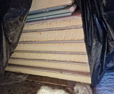 Insulated plasterboard sheets
