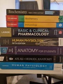 (Bio)medical Student Textbook Bundle (8 Books) - Near-Mint Condition!