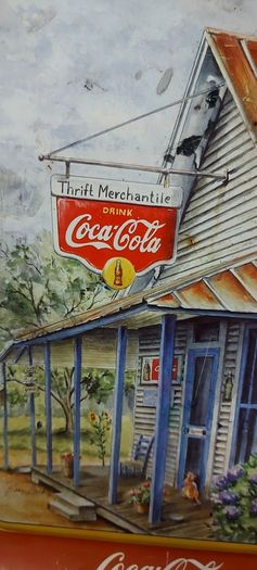 Coca cola metal drinks tray,used condition, see pictures for condition good solid used condition, nice display advertising item, buyer collects or pays postage thank you, sold as is ,front good ,back small bit of surface rust,,