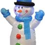 Garden Mile Large Self-Inflatable Snowman with Built-in LED Lights Christmas Decorations Electric Blow Up Giant Illuminated Christmas Ornaments Xmas Figure Statue for Indoor Outdoor Xmas Decorations Image 2