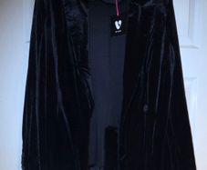VERY Black Velvet Blazer