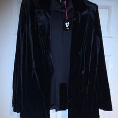VERY Black Velvet Blazer