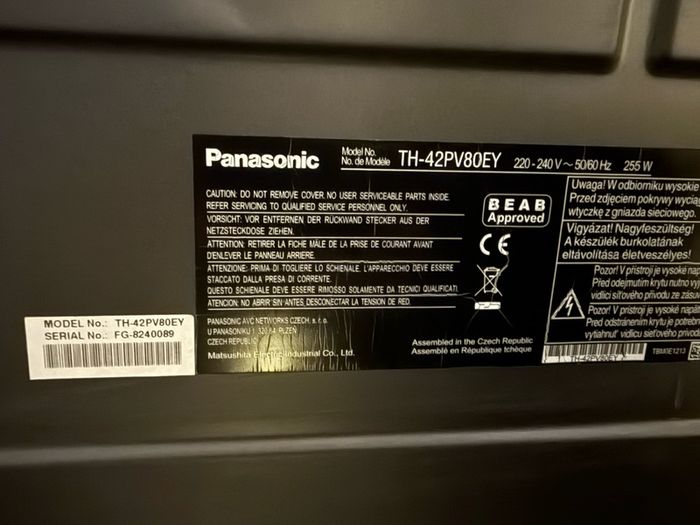 Panasonic Viera 42" TV