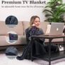 Winthome Wearable Blanket with Sleeves. Soft and Warm for Sofa Lovers. Two Sizes, with Elastic Cuffs, Hook and Loop Fastener MULTIPLE COLOURS/SIZES AVAILABLE (FREE POSTAGE) Image 6