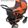 Grey & orange 3 in 1 raptor buggy Image 2