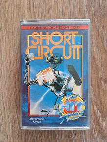 1988 Vintage Commodore 64 Game Short Circuit (Cassette Tape)
