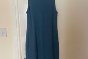 Zara Body-Con Ribbed Blue Dress