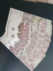 Selling Lot 10 pcs  500 lei 1991 Romania UNC consecutive serial nr