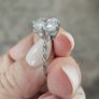 Engagement/Anniversary Moissanite Rings - 2 Rings Image 8