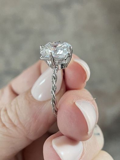 Engagement/Anniversary Moissanite Rings - 2 Rings