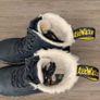 Dr. Martens 8-eye boots Black-Burnished Wyoming Leather UK 6  Lace Up Boots Image 4