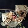 Vintage Italian Capodimonte Car Figurine Ornament Image 2
