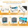 6FT Recreational Trampoline, 2-in-1 Kids Jumping Trampoline with Swing, Outdoor Fitness Bounce Trampoline for Children Adults Image 5