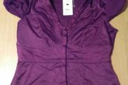 Savida purple satin top BNWT