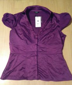 Savida purple satin top BNWT