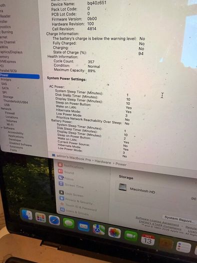 Macbook Pro 14 M1 (2021) 16gb Ram  1 Tb Ssd