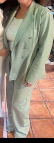 Zara leatherette suit