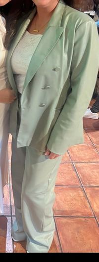 Zara leatherette suit