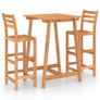 3 Piece Outdoor Bar Set Solid Acacia Wood Image 2