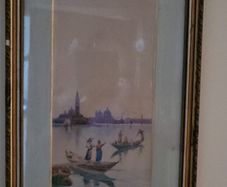 Original - Umberto Ongania watercolur - Venice