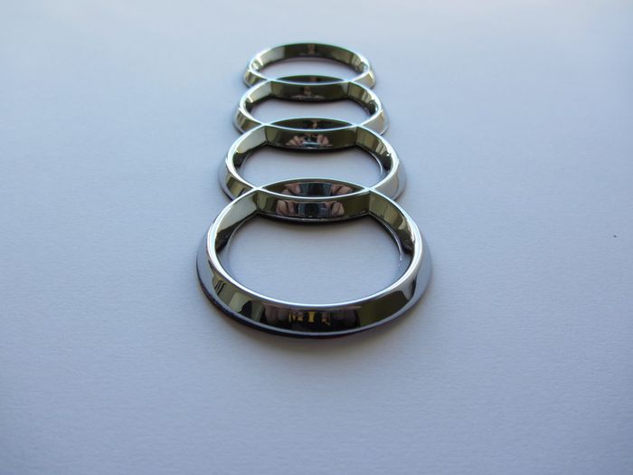 Audi rear Chrome Grill Badge Emblem 180mm