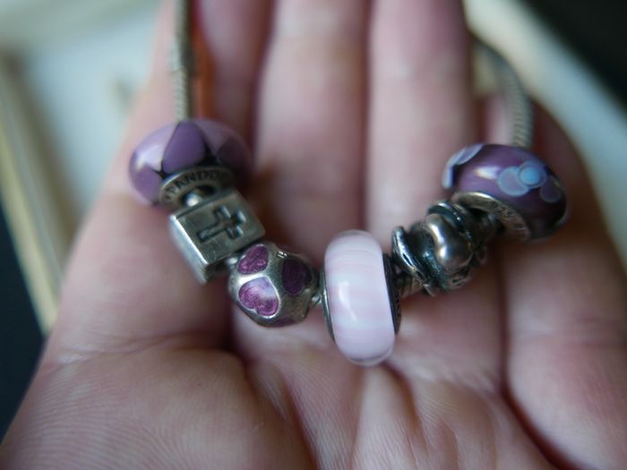 Pandora Charm Bracelet with Assorted Beads